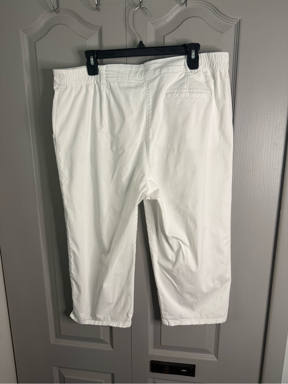 Karen Scott White Cropped Straight-Leg Pants - Picture 2 of 2